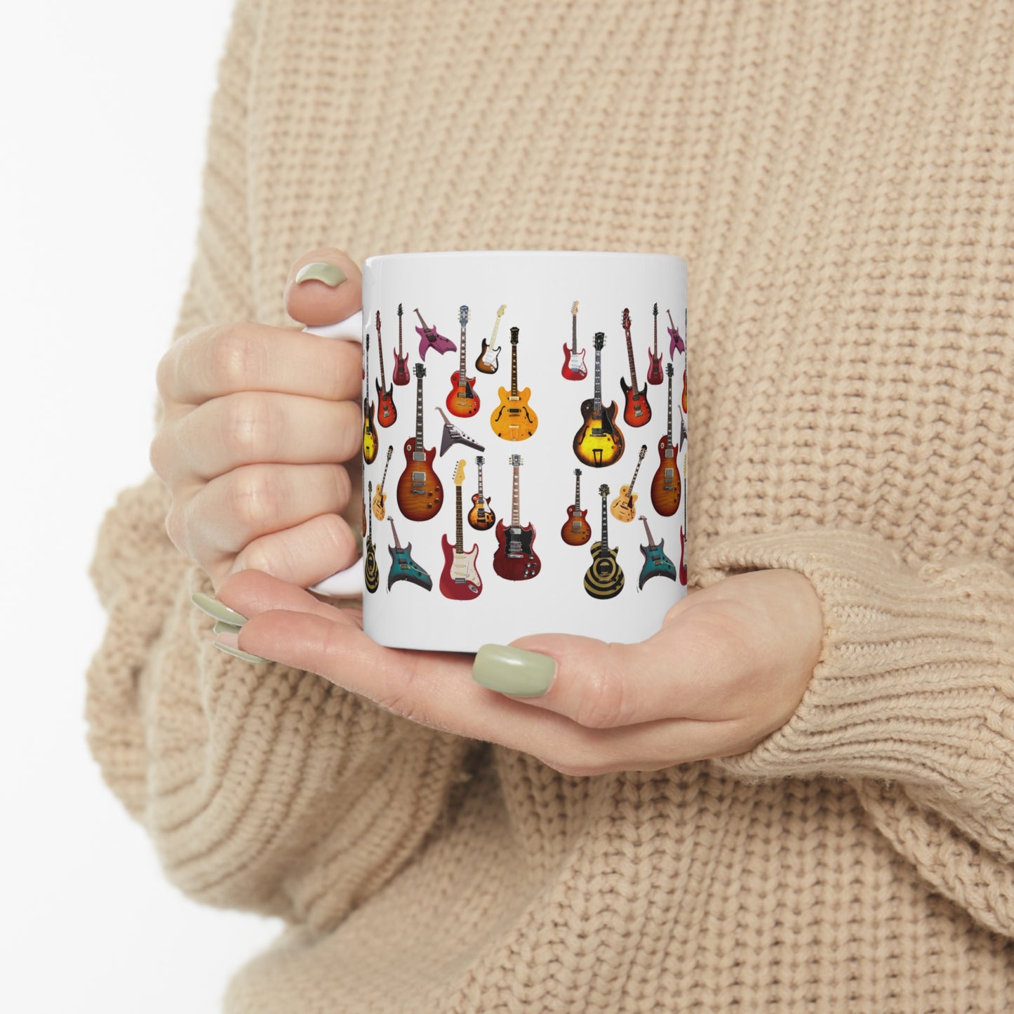 Music Pro Mug-Electric Guitars Collage