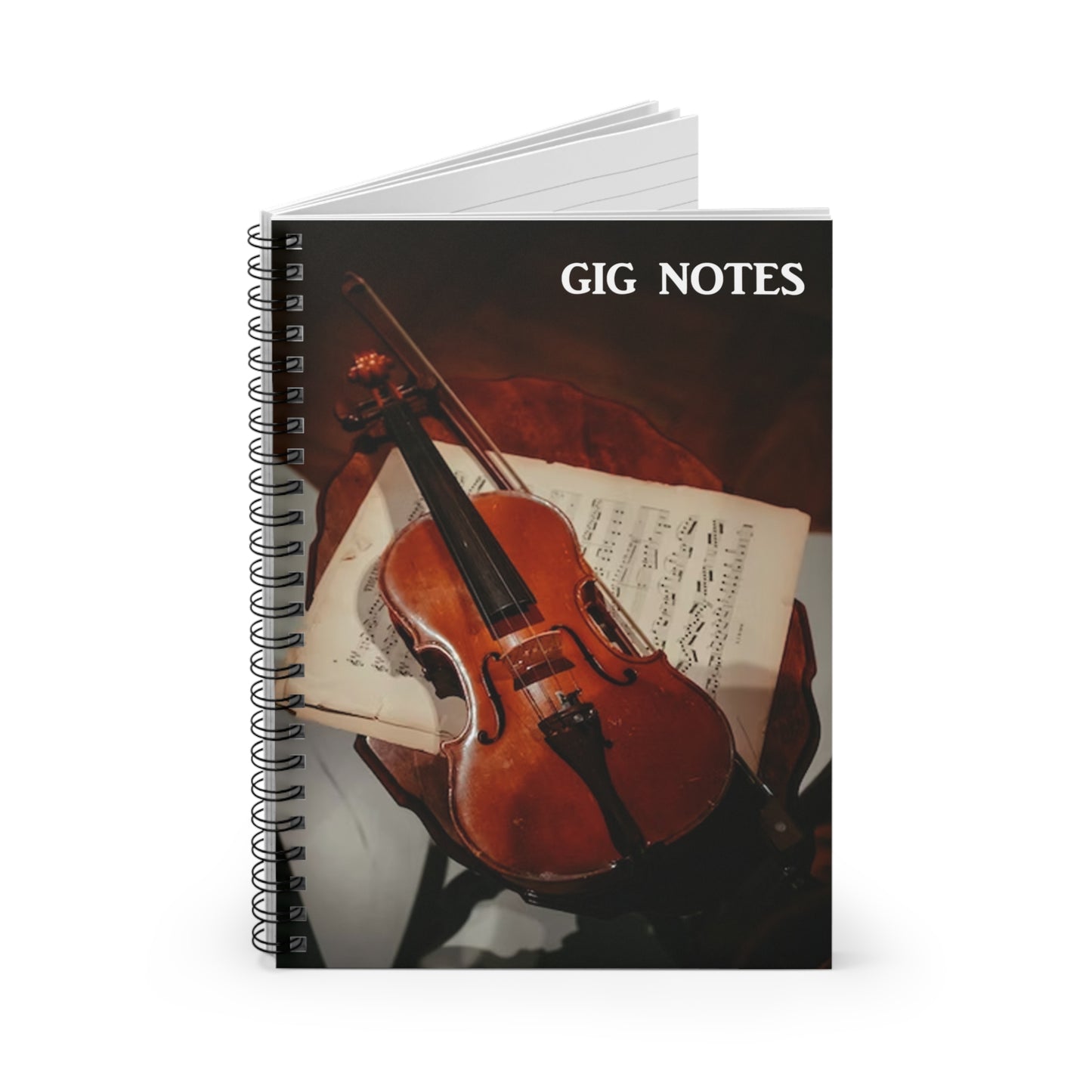 Musician's Gig Notes Notebook And Journal-Violin