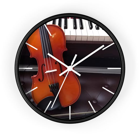 Wall Clock-Violin And Piano