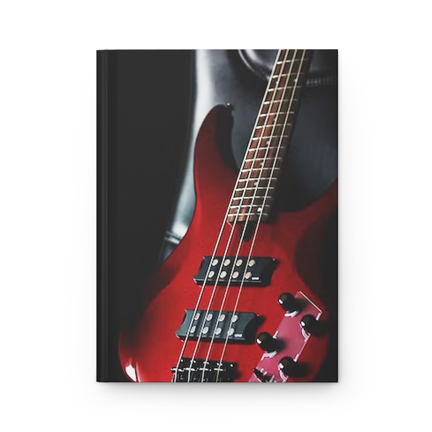 Musician's Gig Notes Hardcover Journal And Notebook-Mahogany Bass