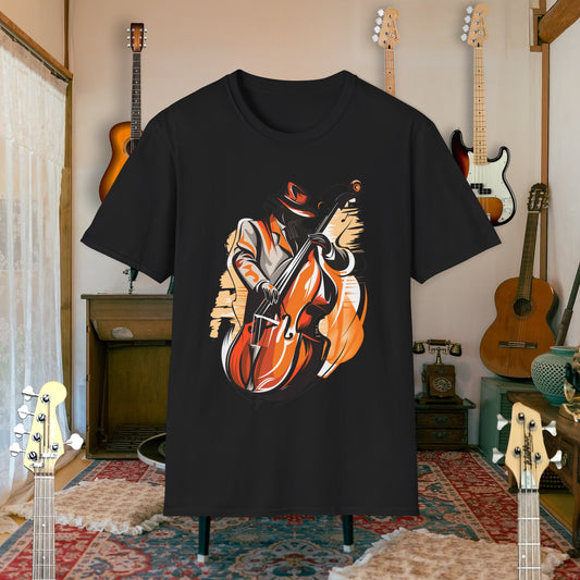 Tshirt-Upright Bass Fusion Color