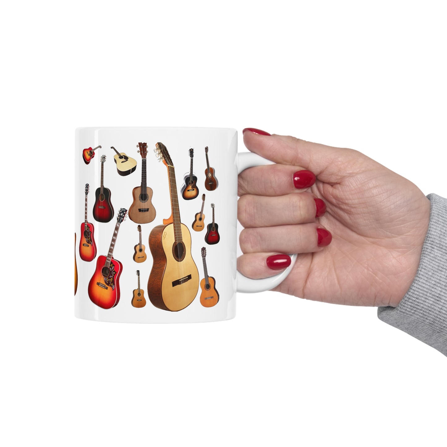 Music Pro Mug-Acoustic Guitar Collage