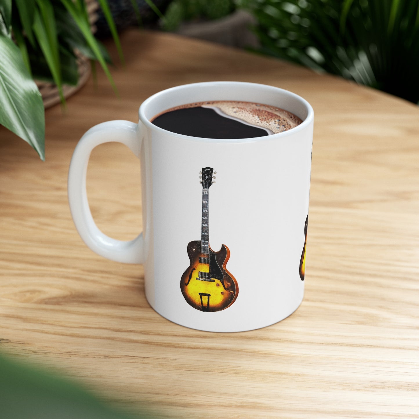 Music Pro Mug-Yellow Gibson Guitar