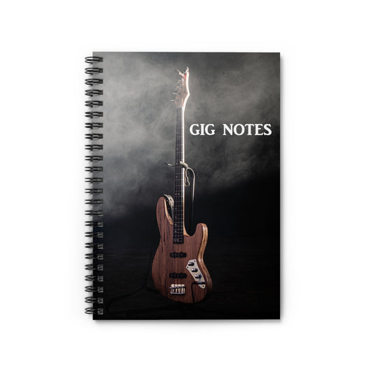 Copy of Musician's Gig Notes Notebook and Journal-Bass On Stage