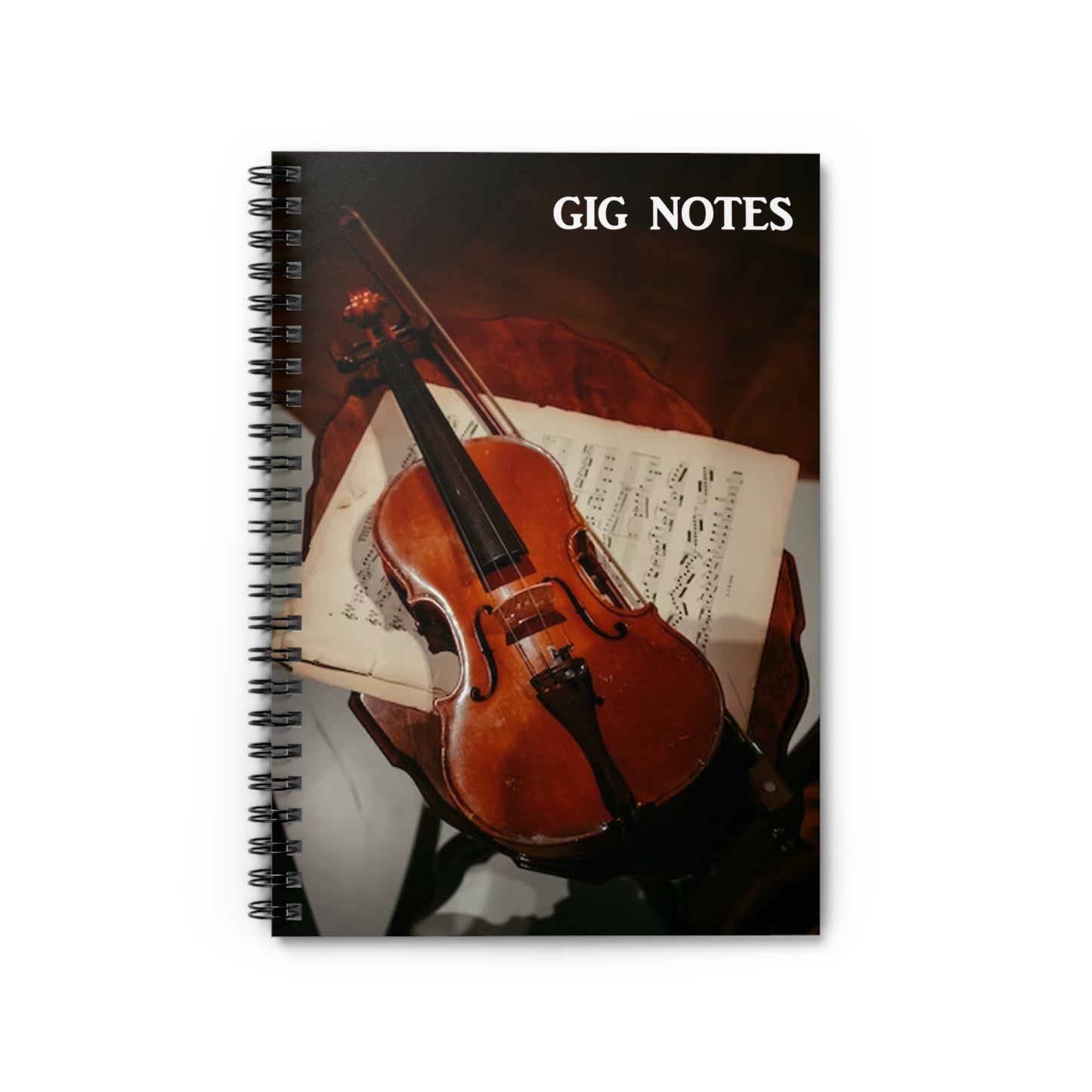 Musician's Gig Notes Notebook And Journal-Violin