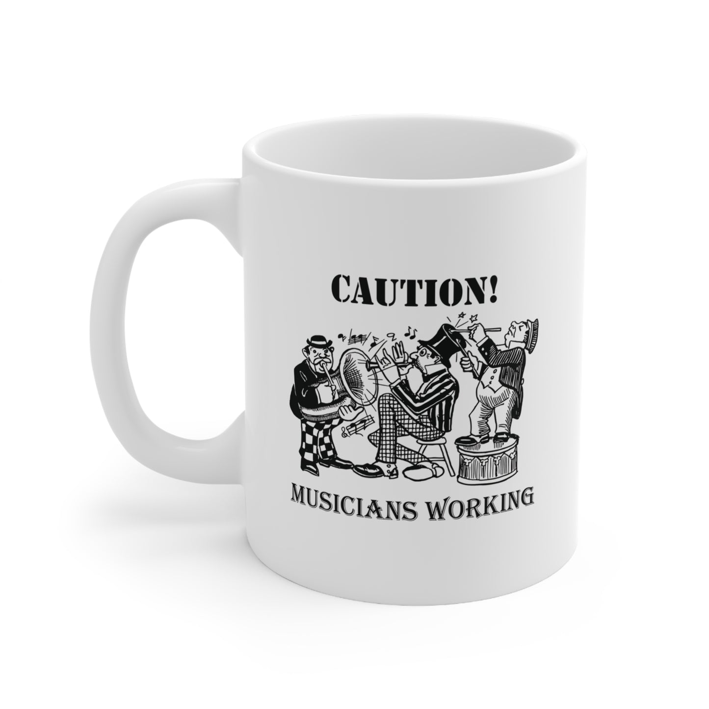 Music Pro Mug-Caution! Musicians At Work