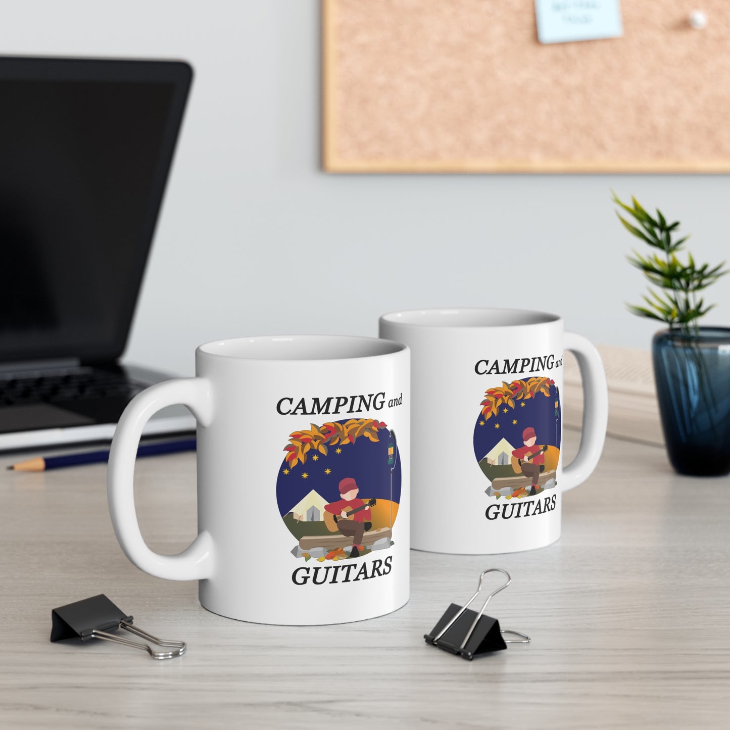 Music Pro Mug-Camping And Guitars