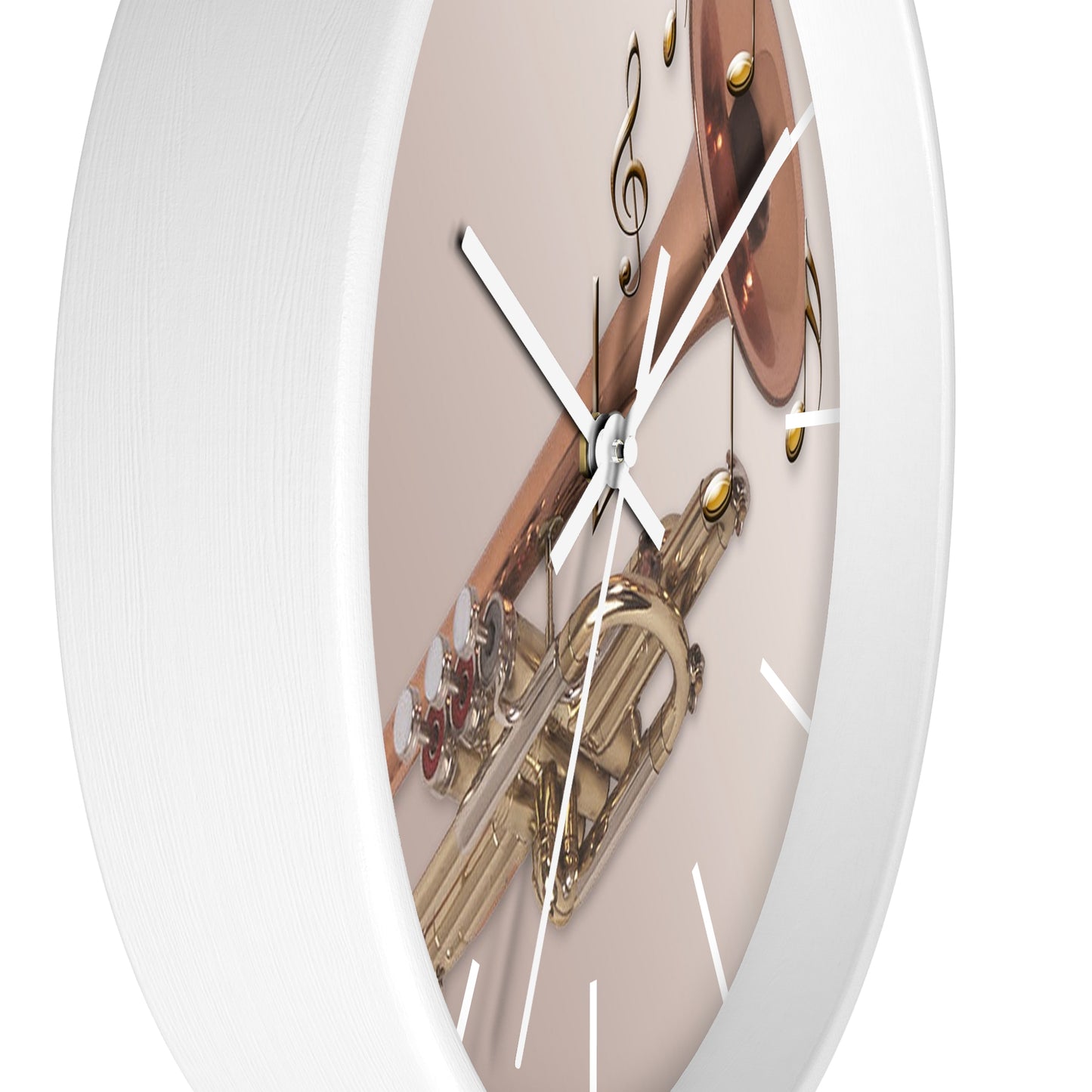 Wall Clock-Trumpet w/Notes