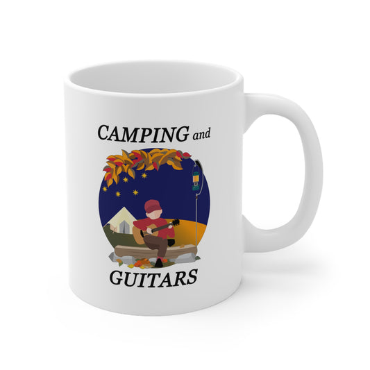 Music Pro Mug-Camping And Guitars