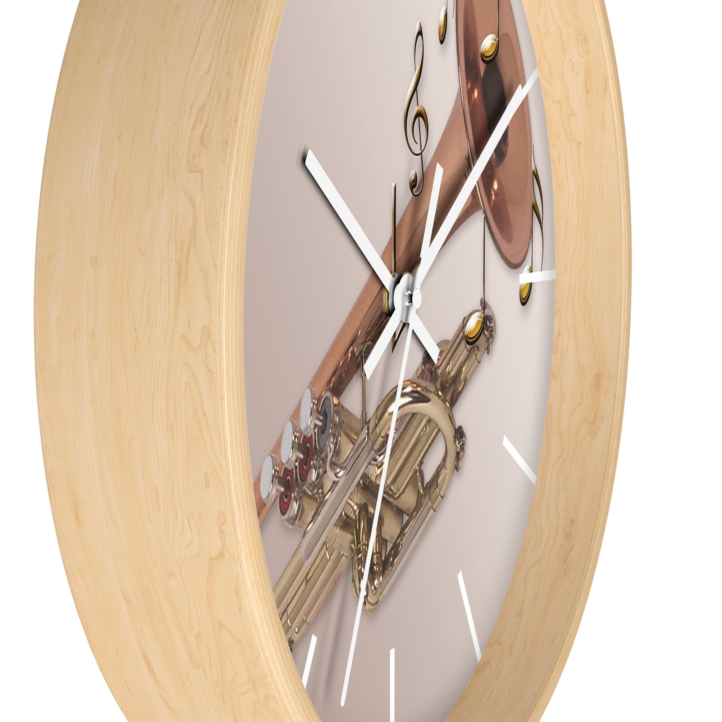 Wall Clock-Trumpet w/Notes