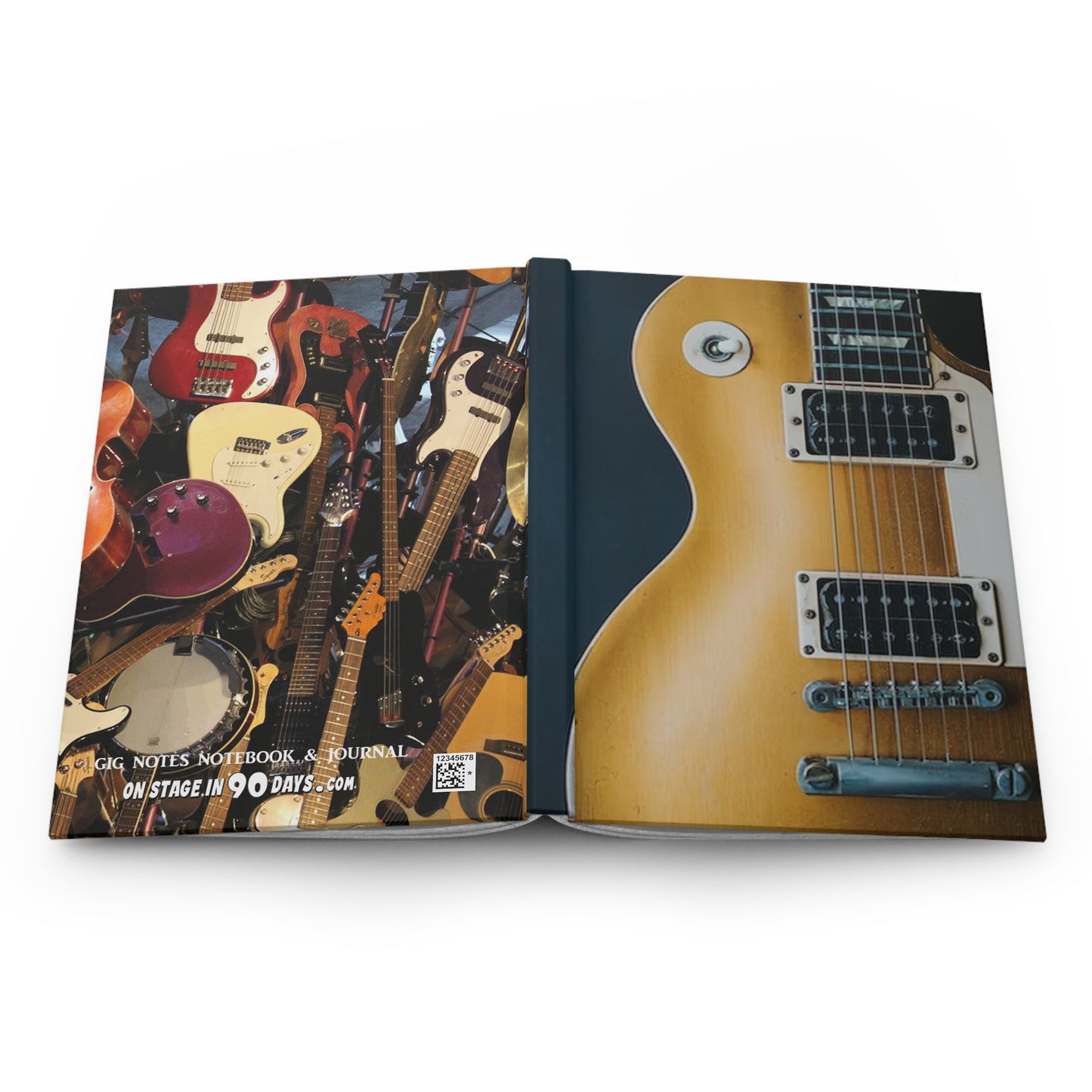 Musician Gig Notes Hardcover Journal And Notebook-Gibson Guitar