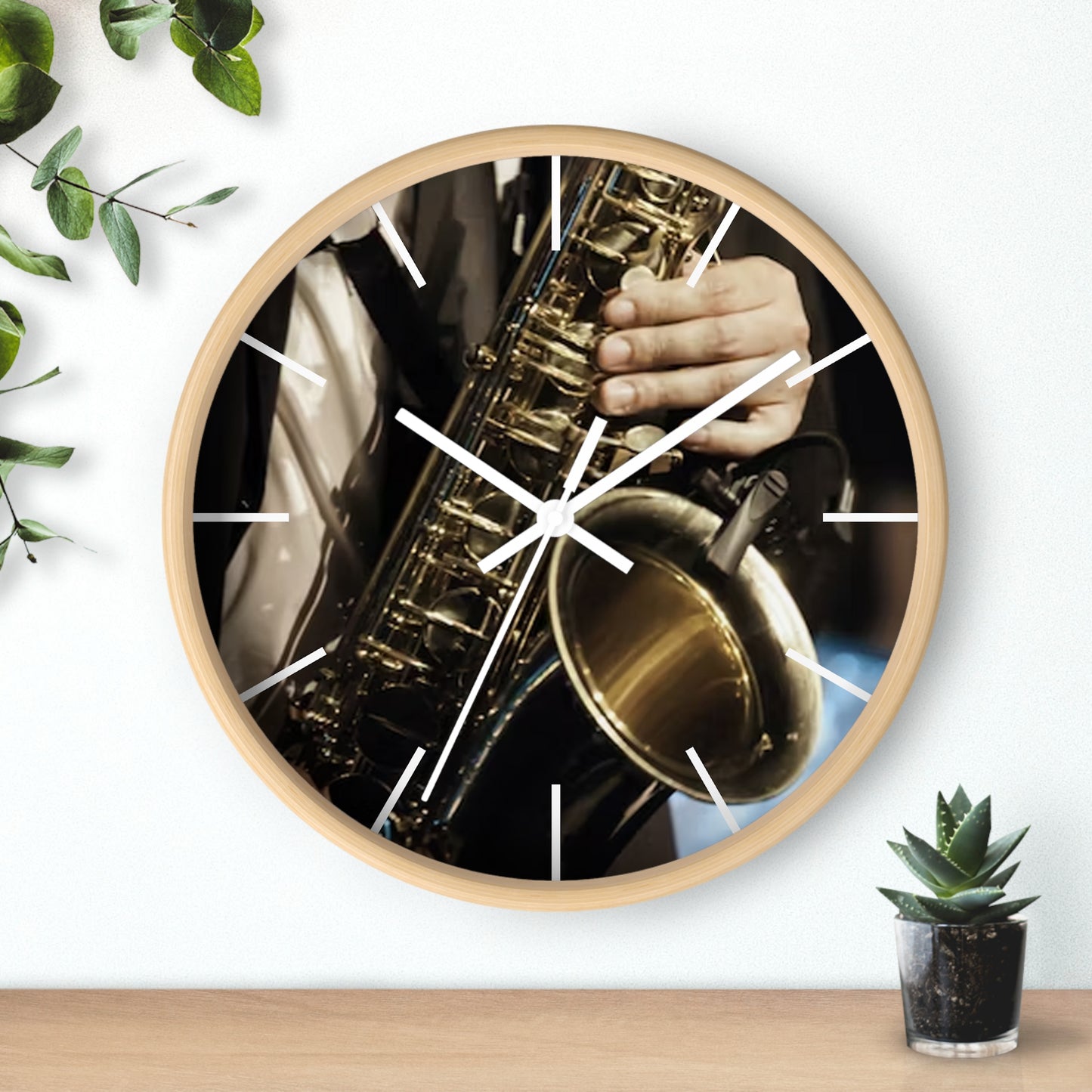 Wall Clock-Saxophone