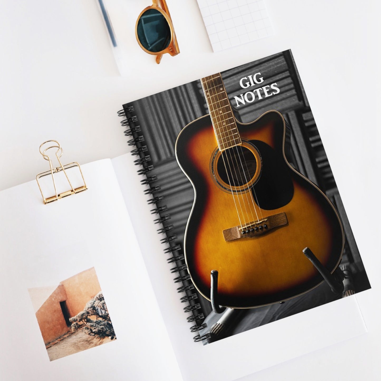 Musician's Gig Notes Notebook And Journal-Acoustic Guitar