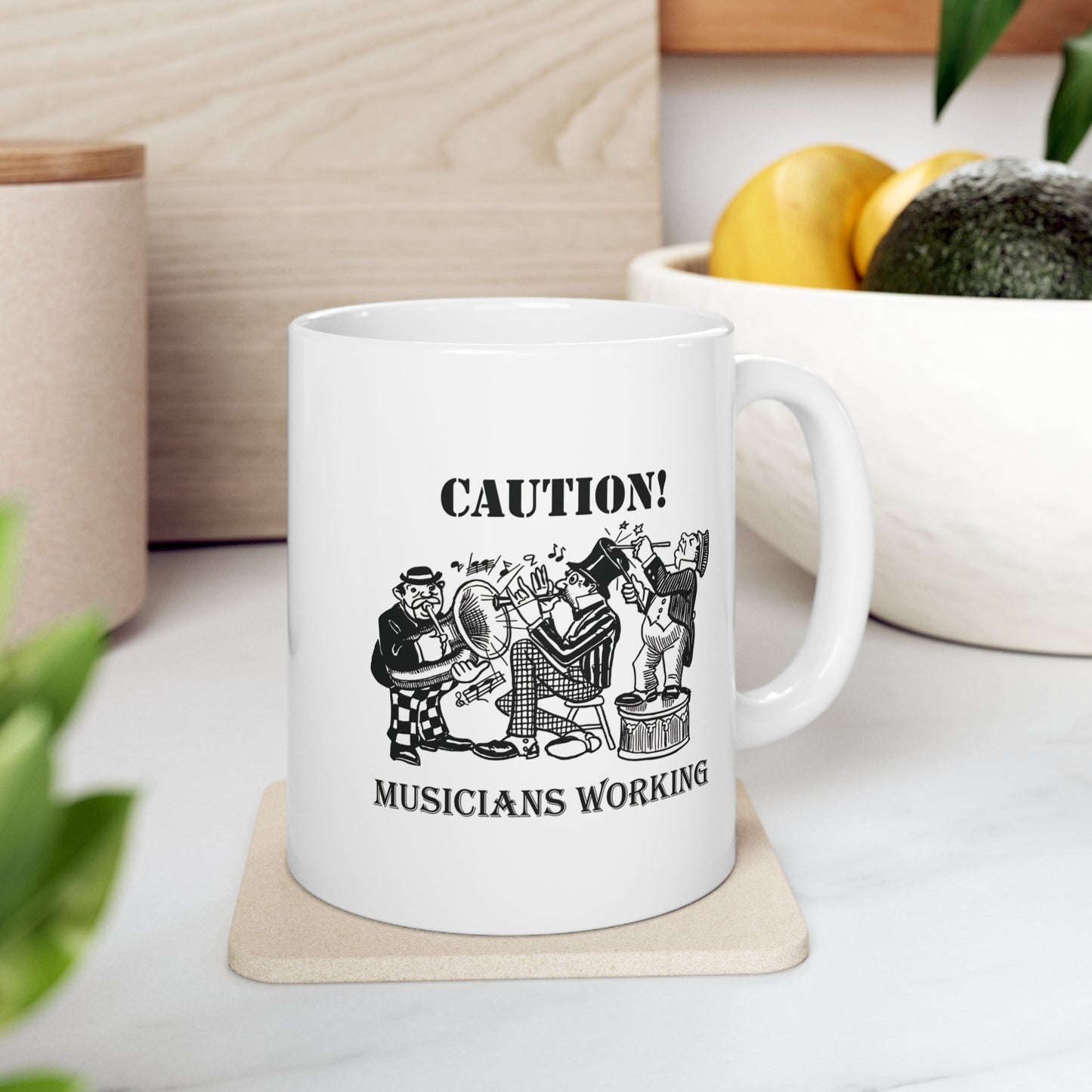 Music Pro Mug-Caution! Musicians At Work