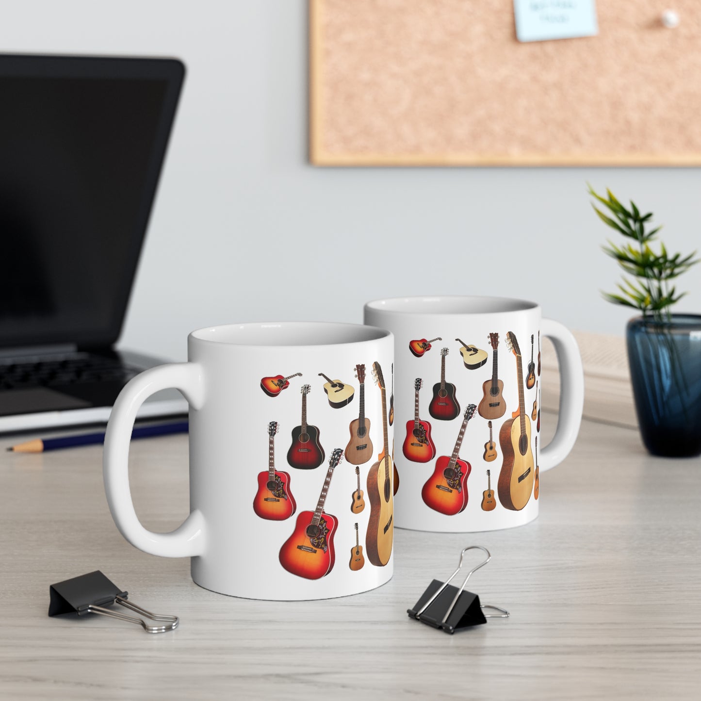 Music Pro Mug-Acoustic Guitar Collage