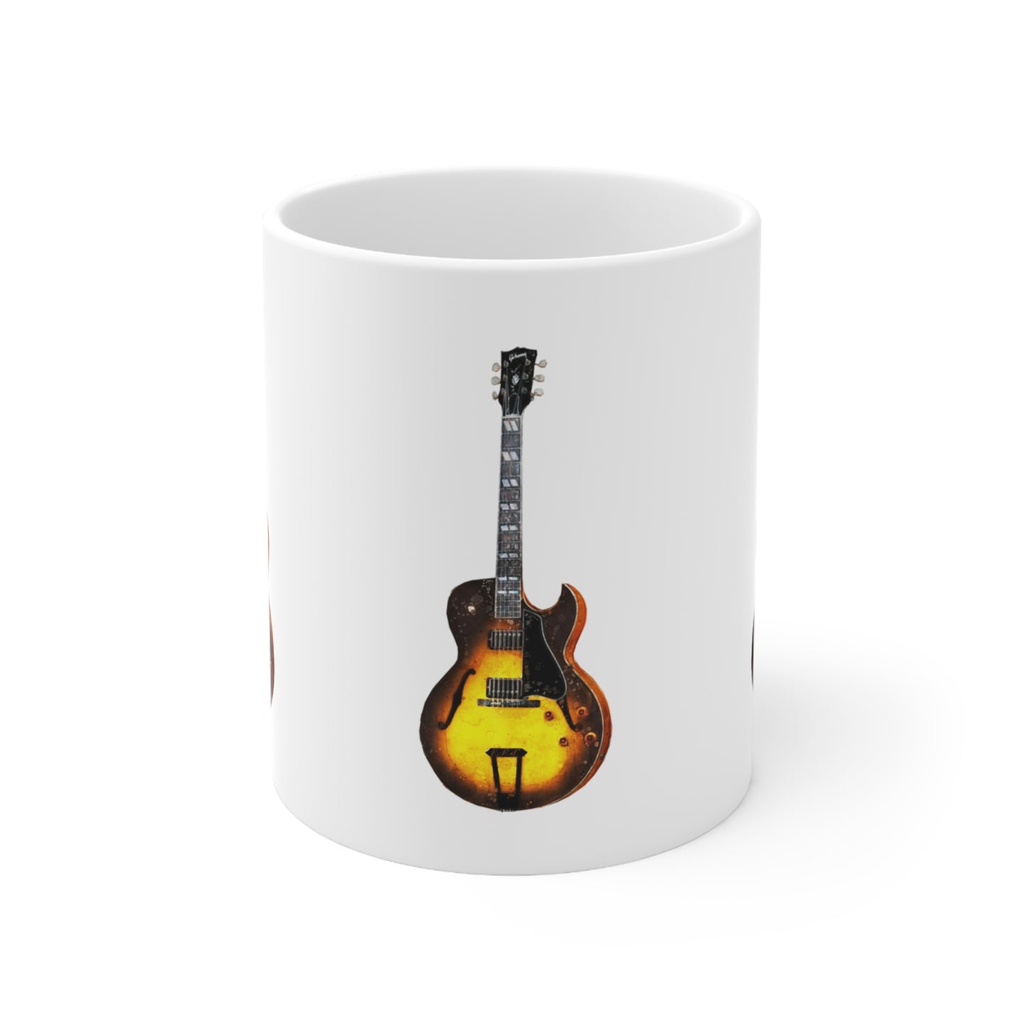 Music Pro Mug-Yellow Gibson Guitar