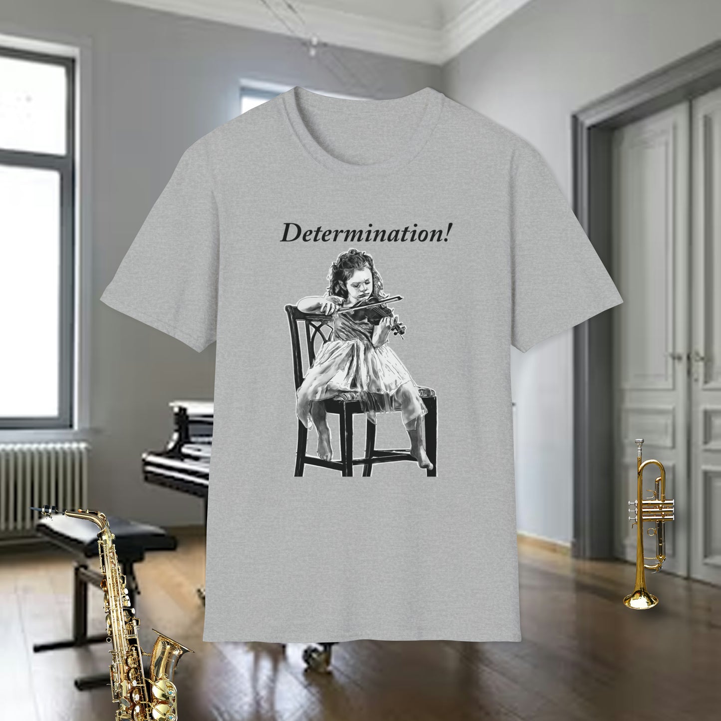 Tshirt-Violin: Determination