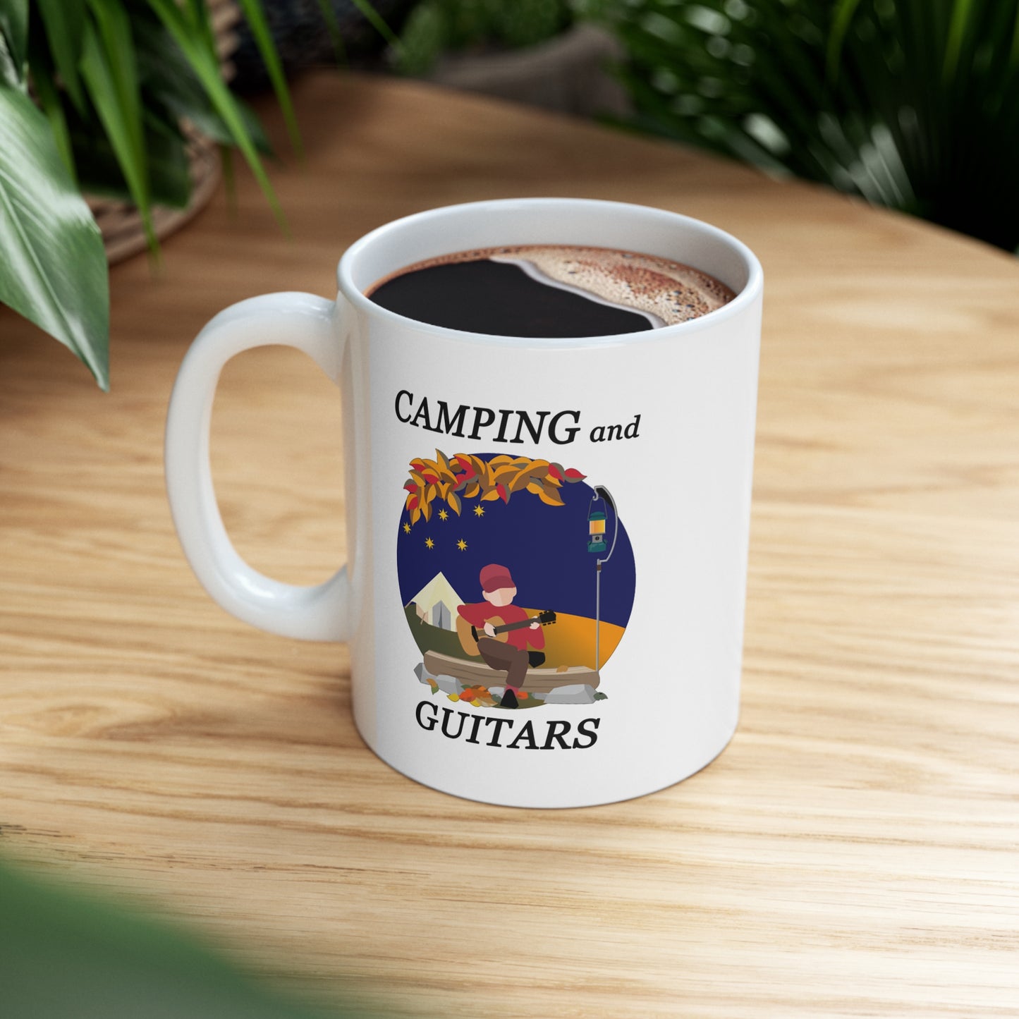 Music Pro Mug-Camping And Guitars