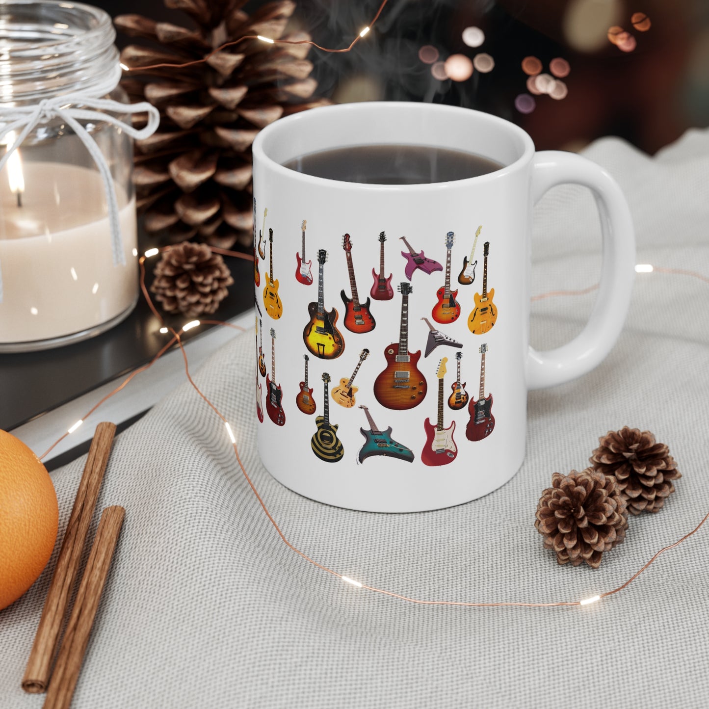 Music Pro Mug-Electric Guitars Collage