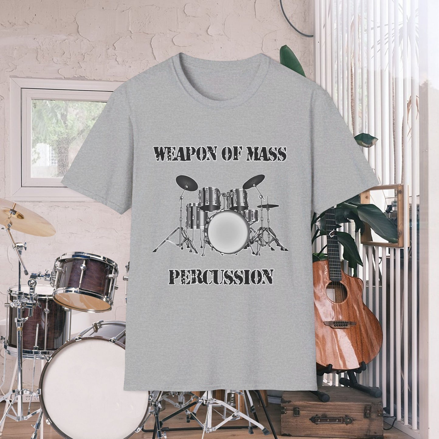 Tshirt-Drums:Weapon of Mass Percussion