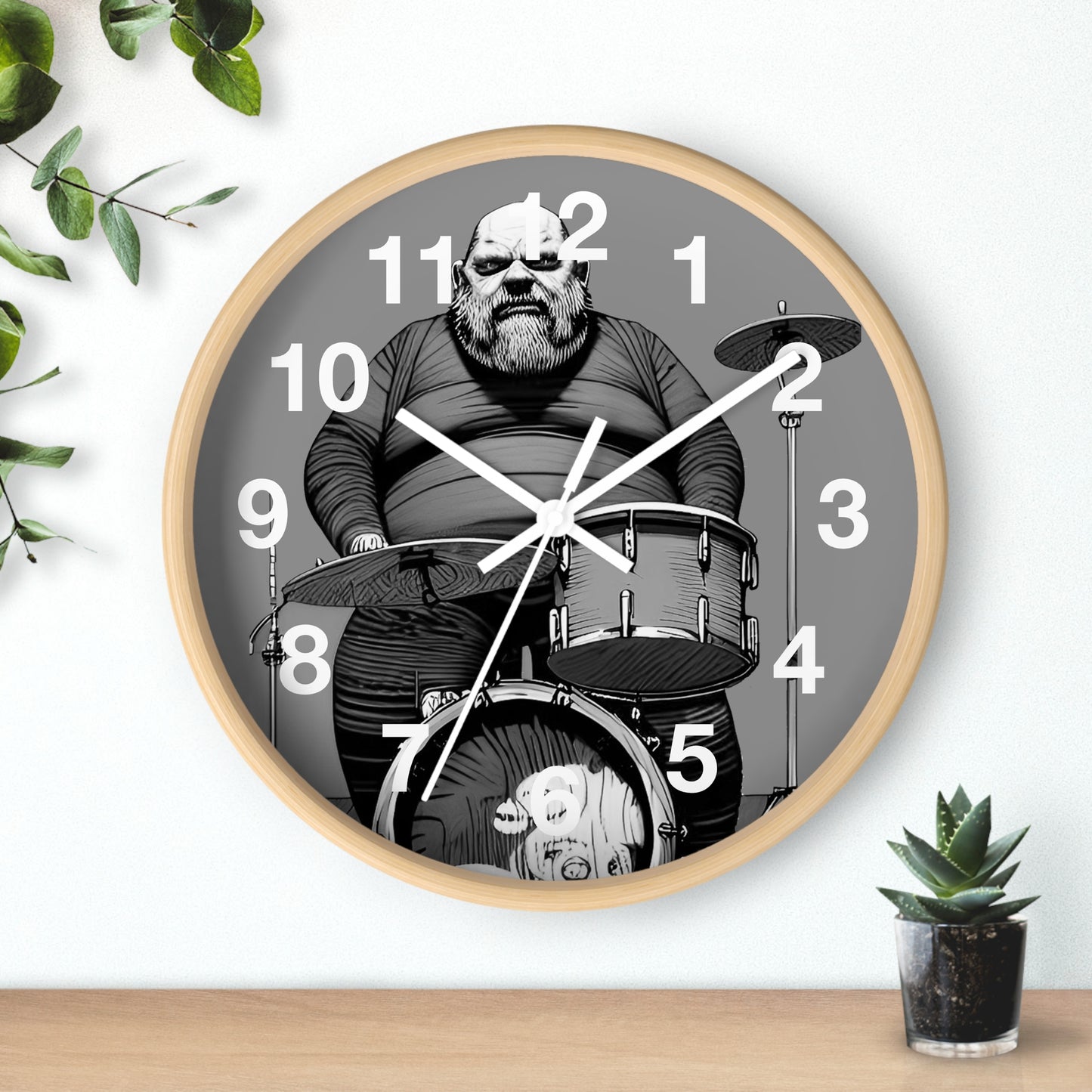 Wall Clock-Angry Drummer