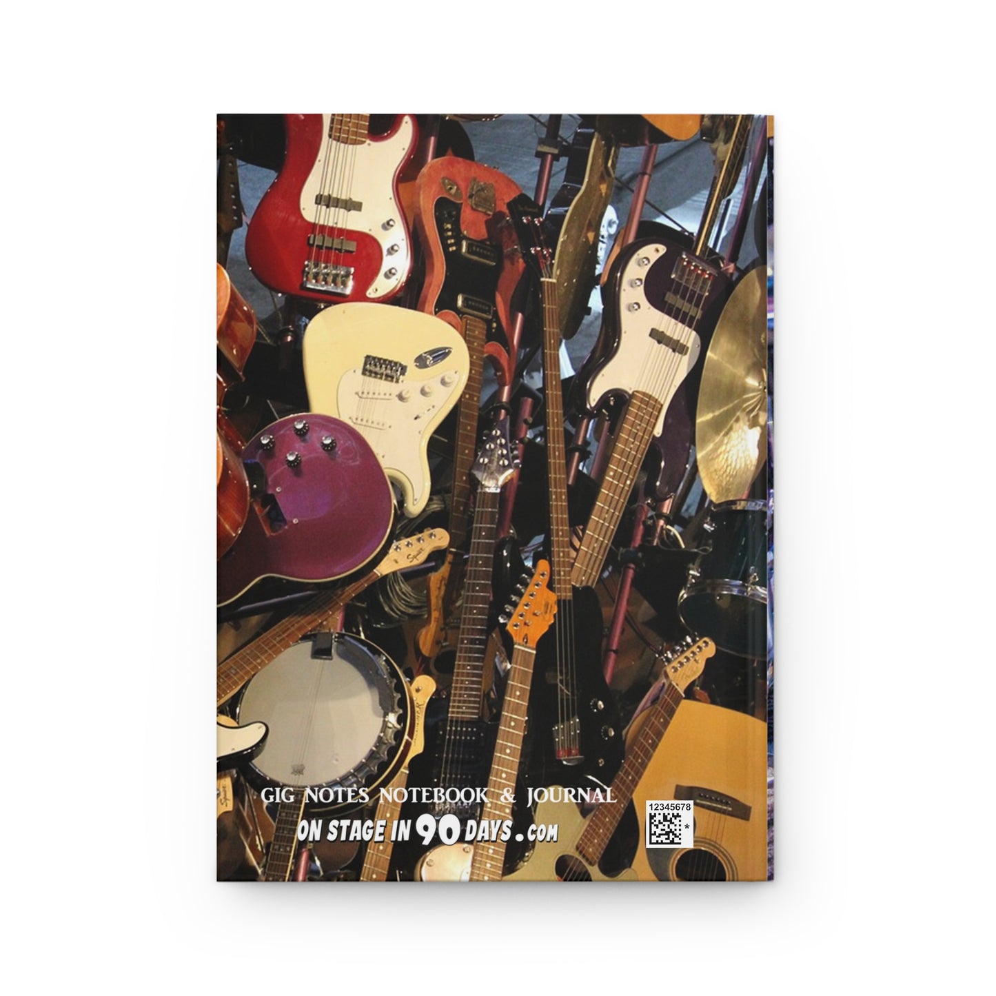 Musician's Gig Notes Hard Cover Journal And Notebook -Squire Guitar