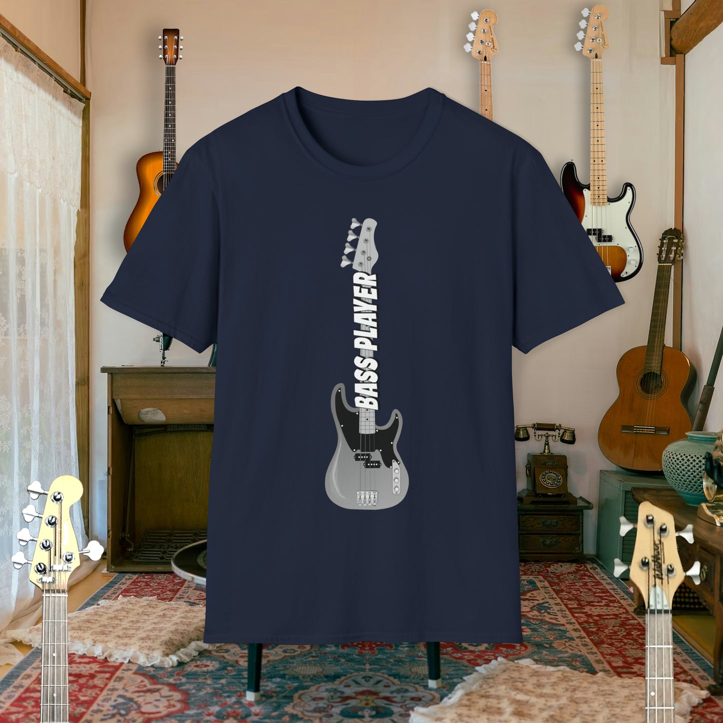 Tshirt-Bass Player Fretboard