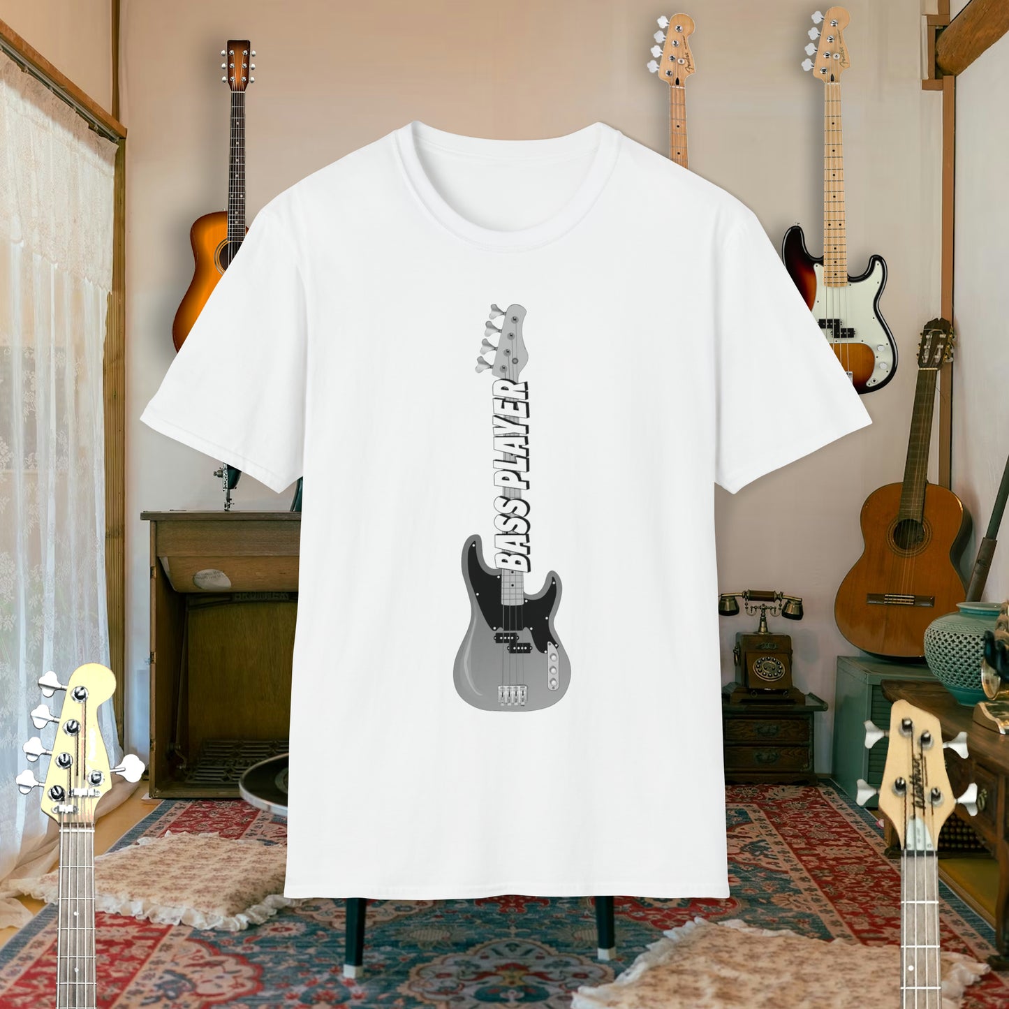 Tshirt-Bass Player Fretboard