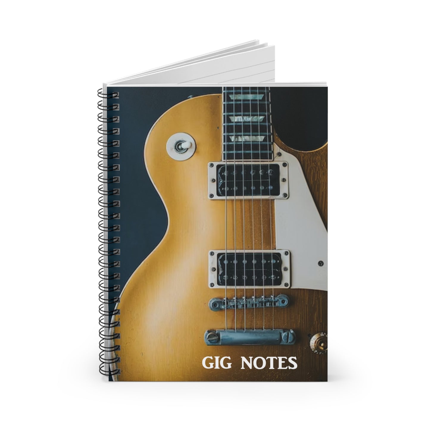 Musician Gig Notes Notebook And Journal-Gibson Electric Guitar