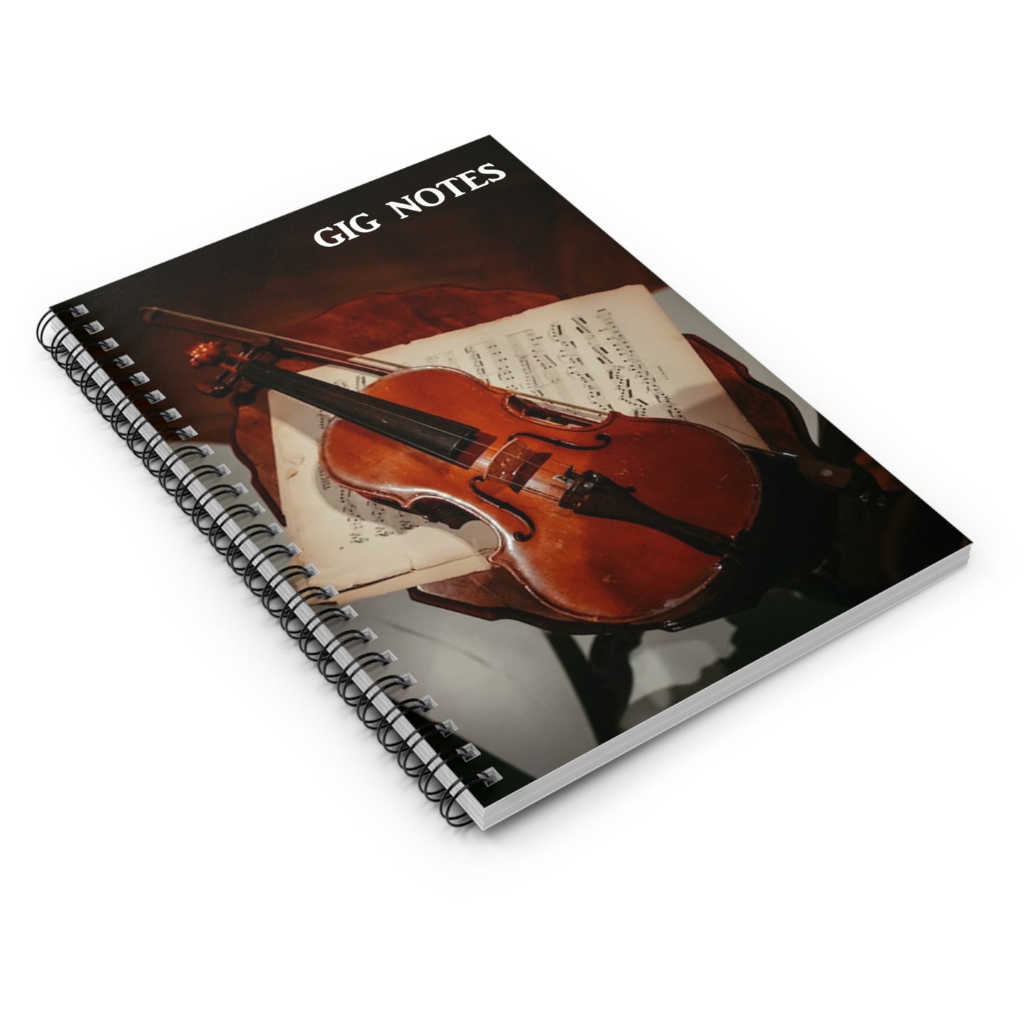 Musician's Gig Notes Notebook And Journal-Violin