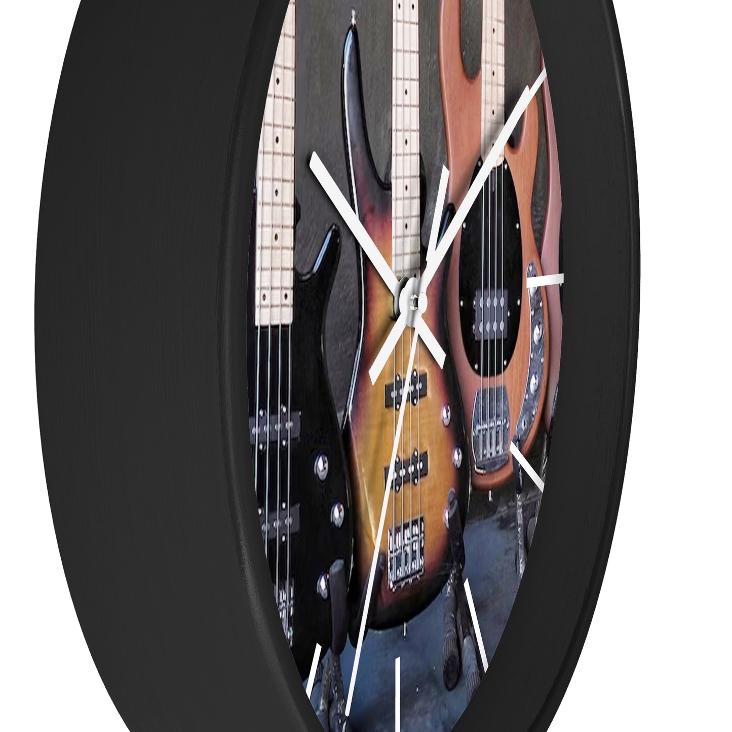 Wall Clock-Bass Guitars