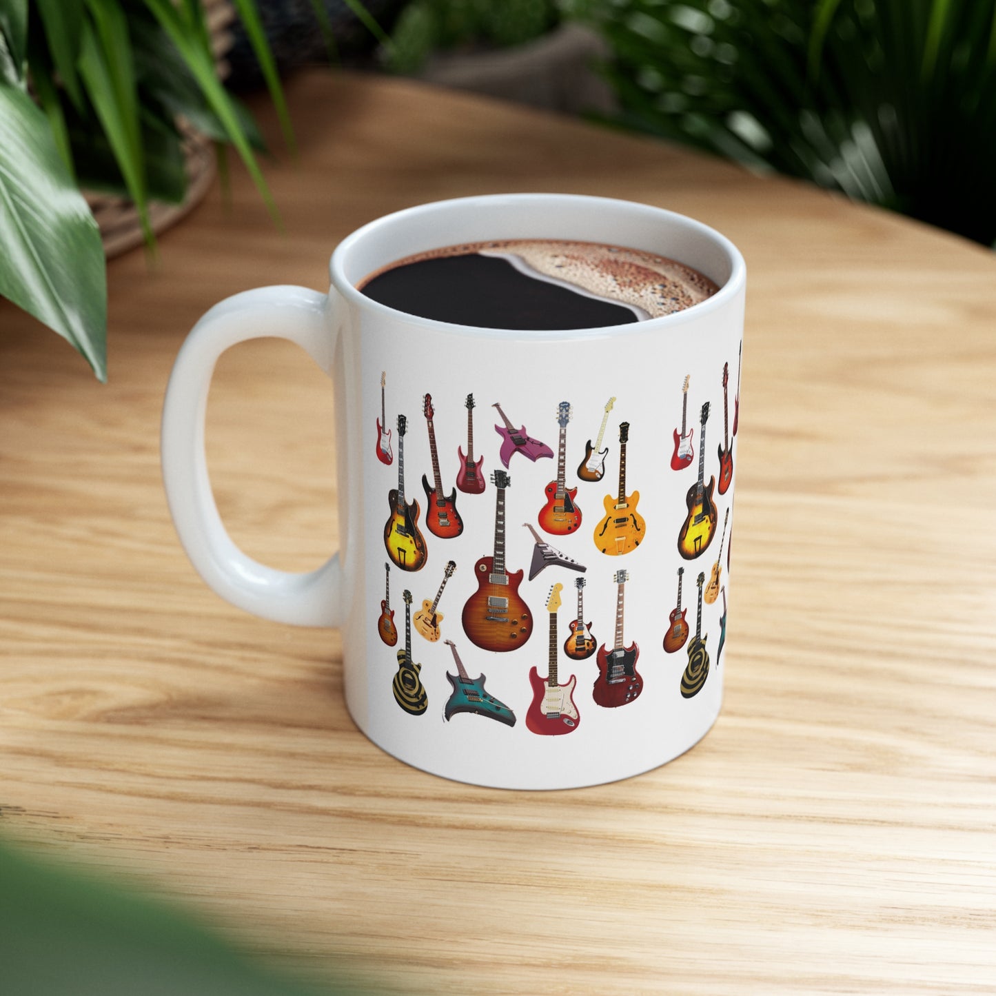 Music Pro Mug-Electric Guitars Collage