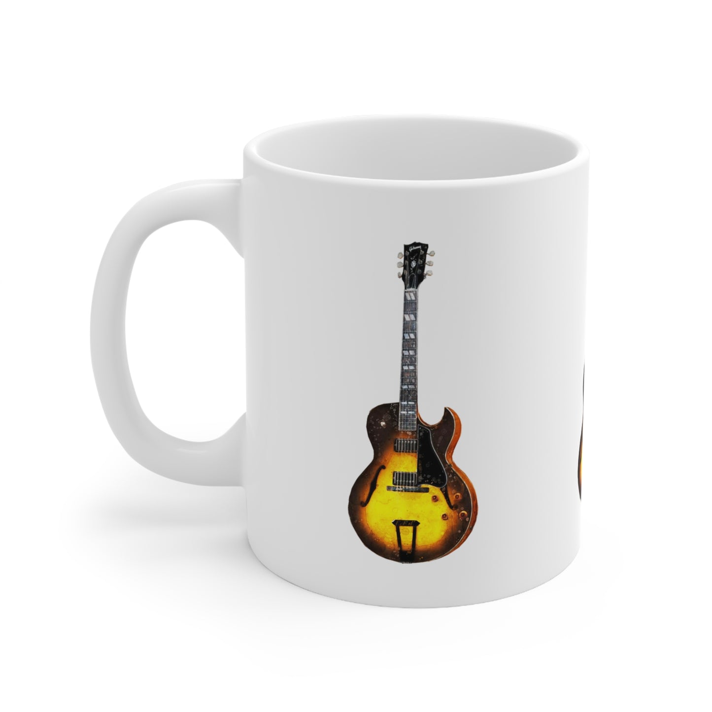 Music Pro Mug-Yellow Gibson Guitar