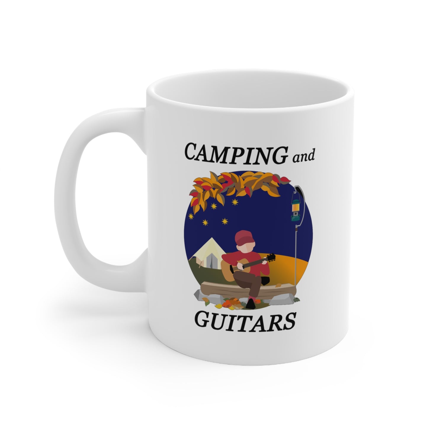 Music Pro Mug-Camping And Guitars