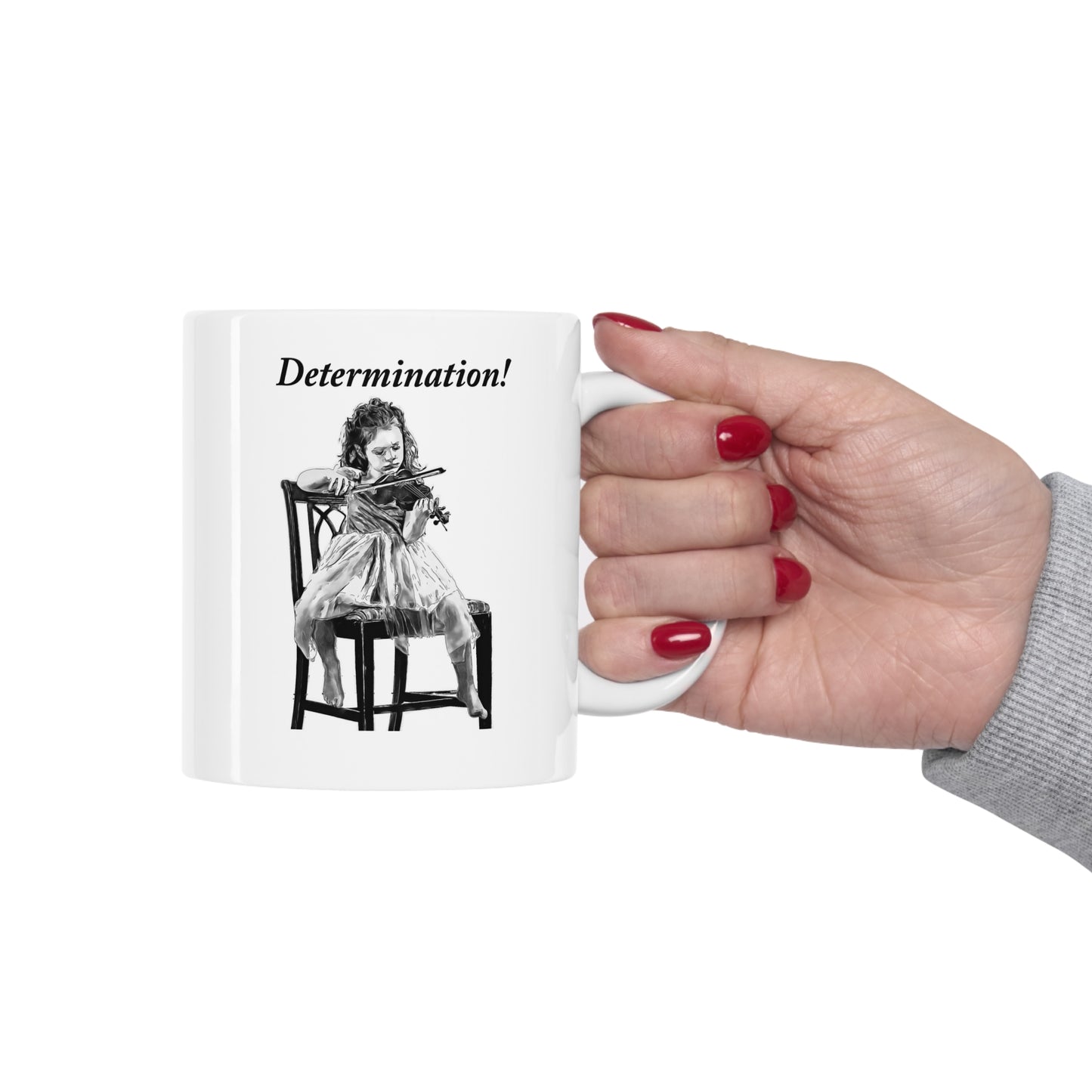 Music Pro Mug-Violin: Determination