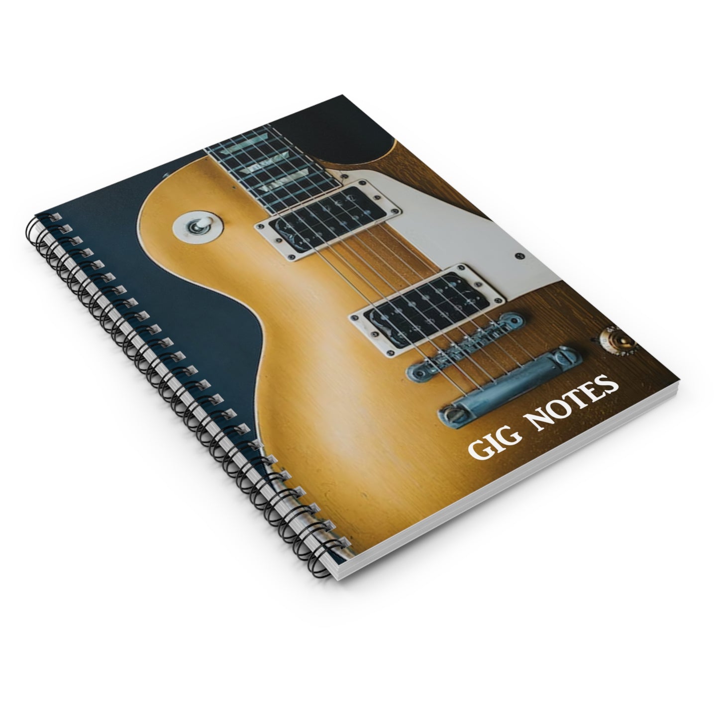 Musician Gig Notes Notebook And Journal-Gibson Electric Guitar