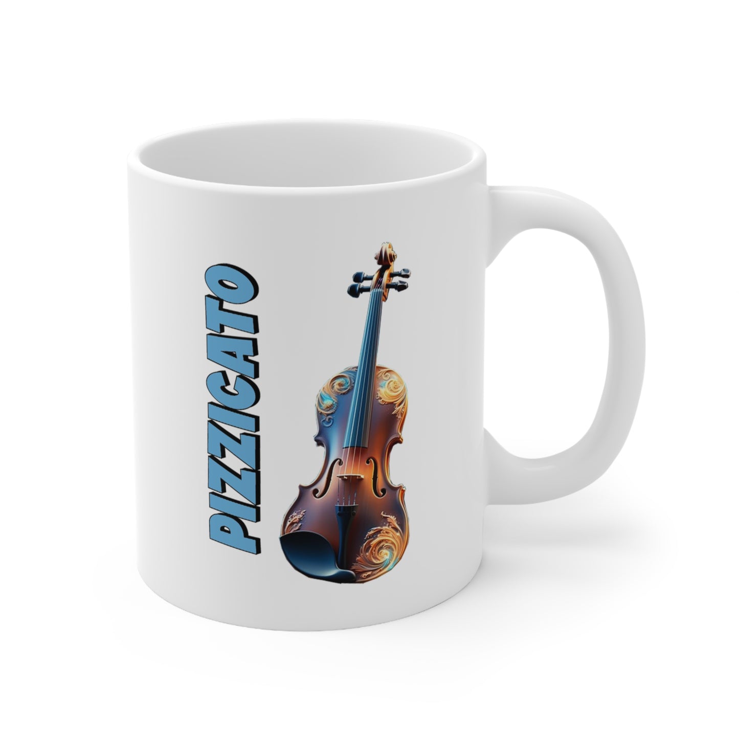 Music Pro Mug-Violin Pizzicato Verticle