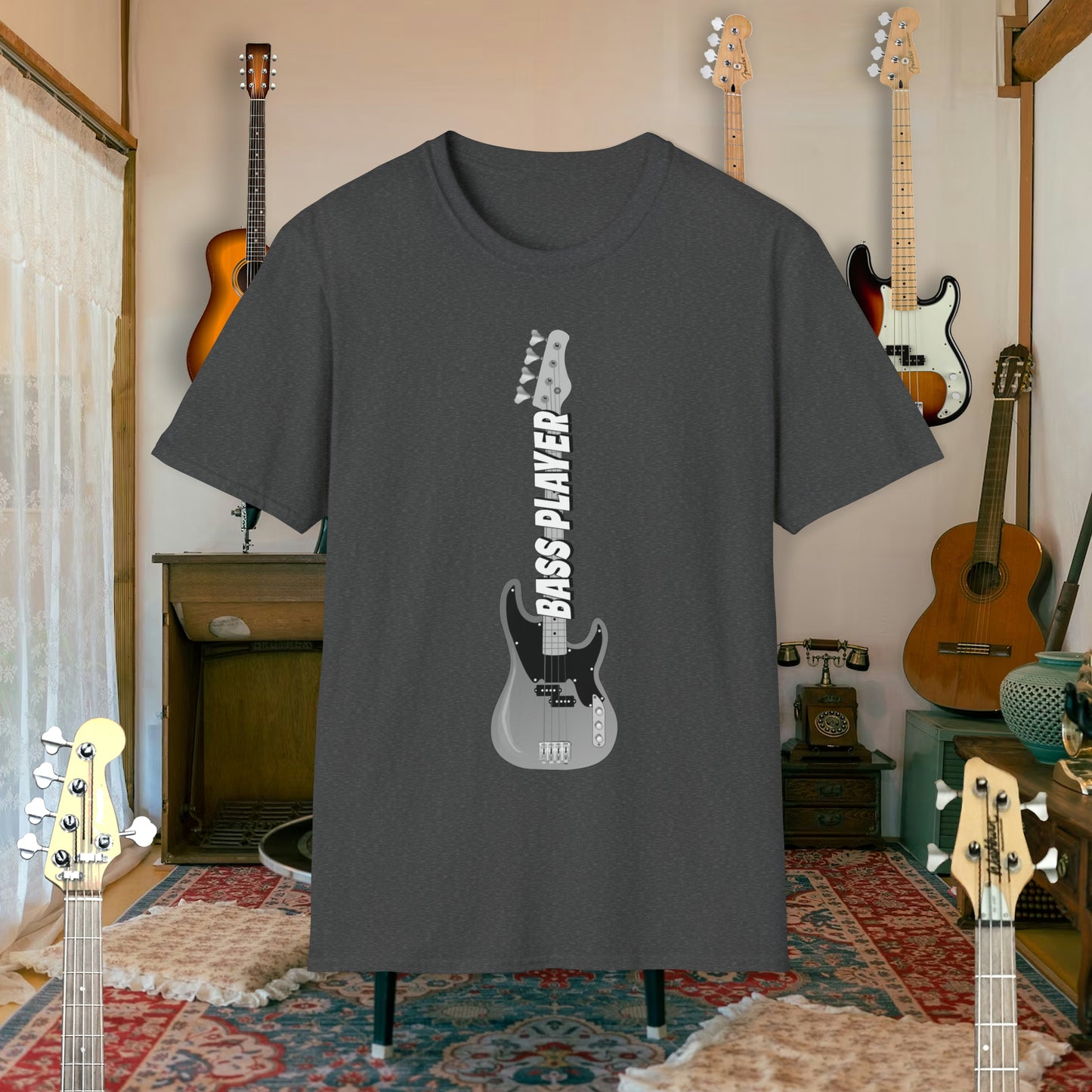 Tshirt-Bass Player Fretboard