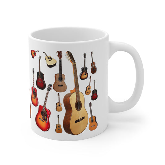 Music Pro Mug-Acoustic Guitar Collage