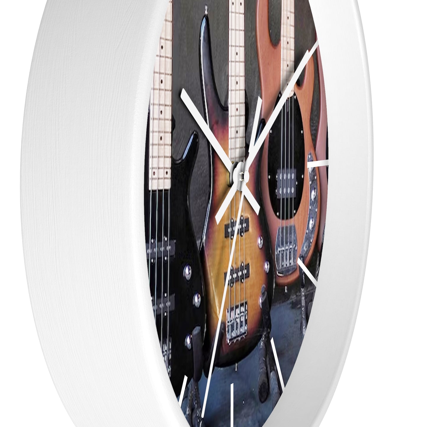 Wall Clock-Bass Guitars