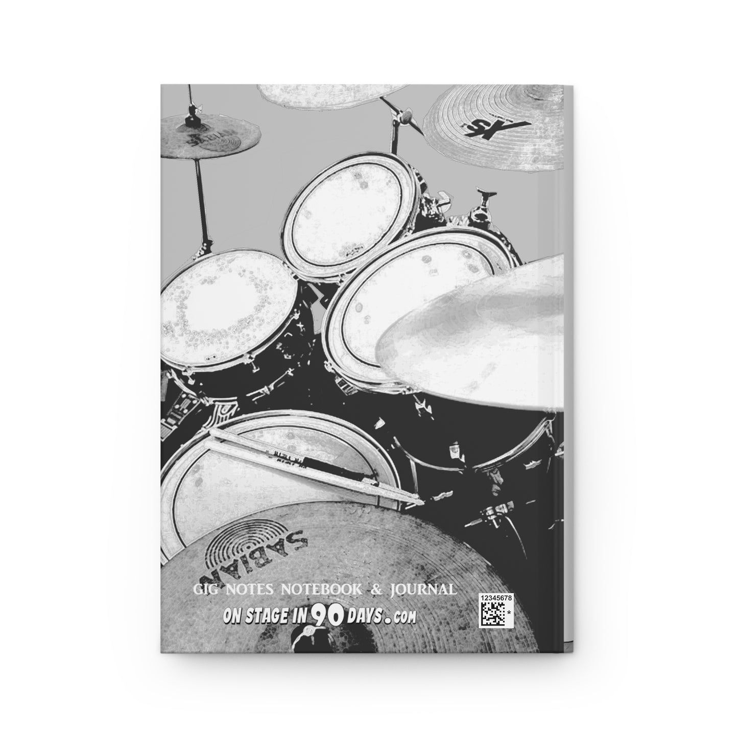 Musician's Gig Notes Hardcover Journal And Notebook-Angry Drummer