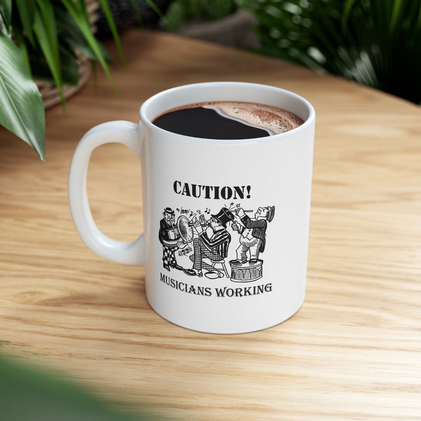 Music Pro Mug-Caution! Musicians At Work