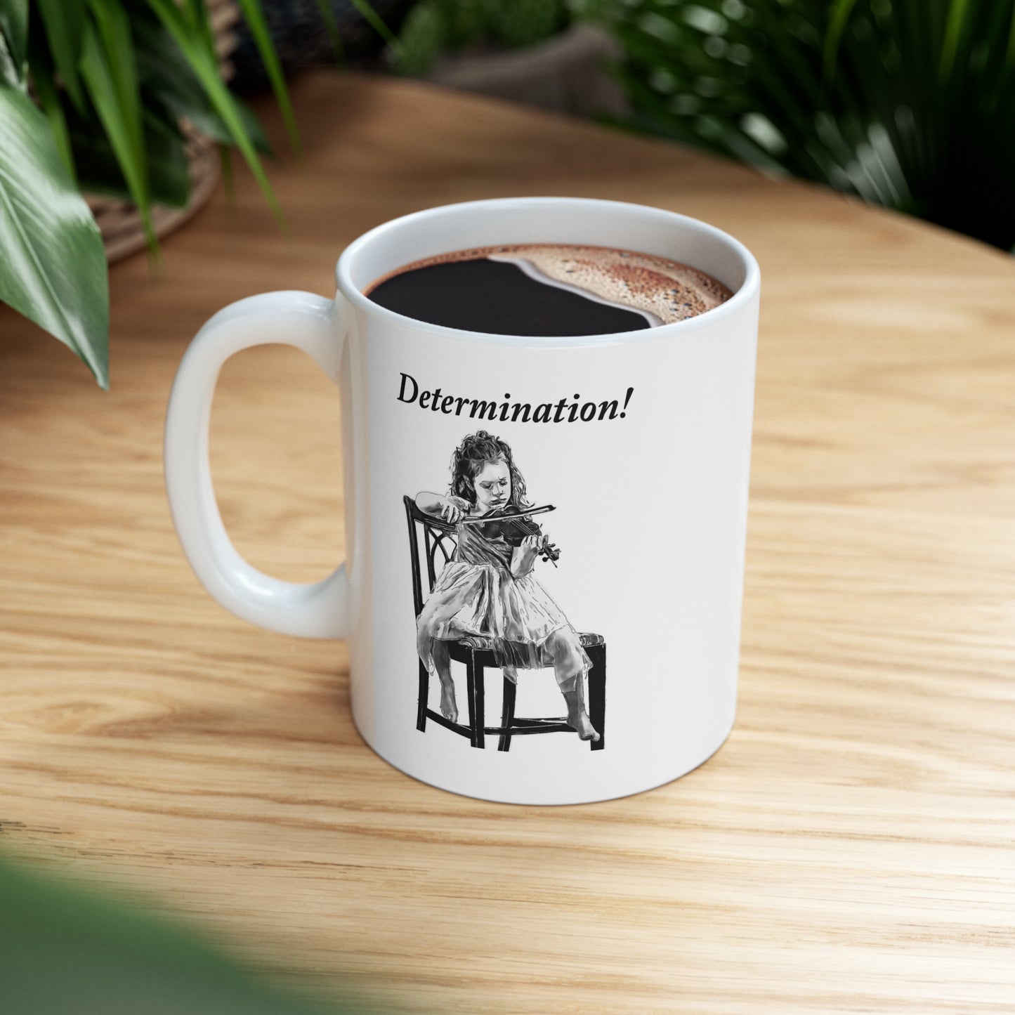 Music Pro Mug-Violin: Determination