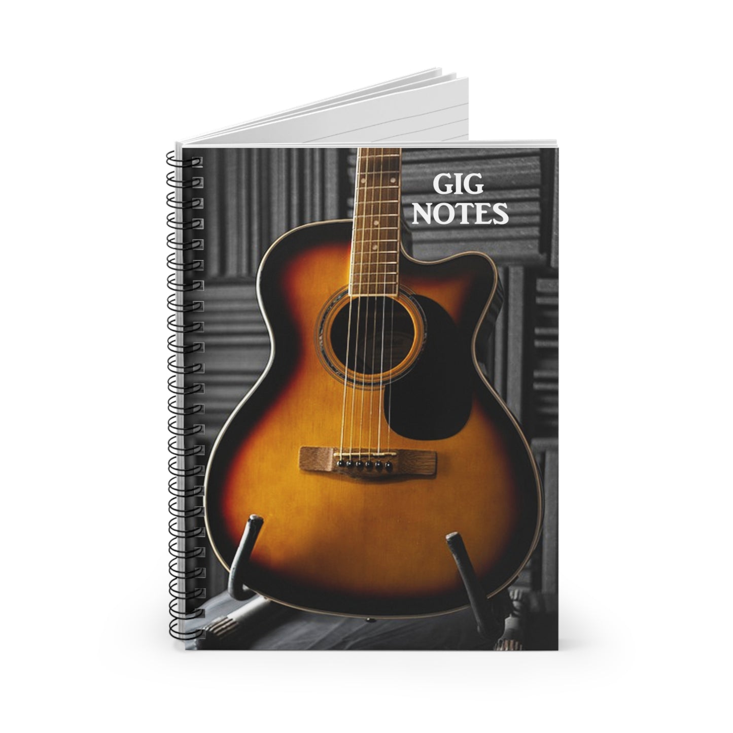 Musician's Gig Notes Notebook And Journal-Acoustic Guitar