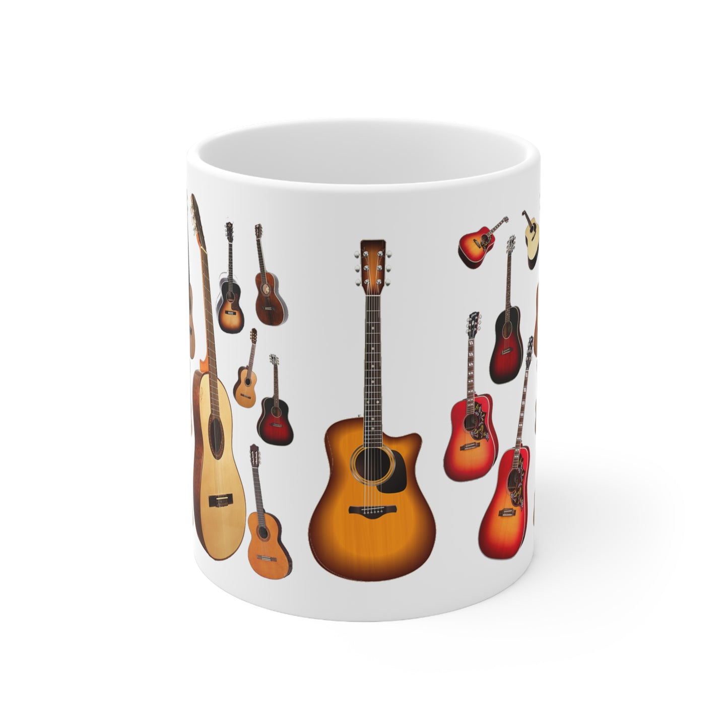 Music Pro Mug-Acoustic Guitar Collage