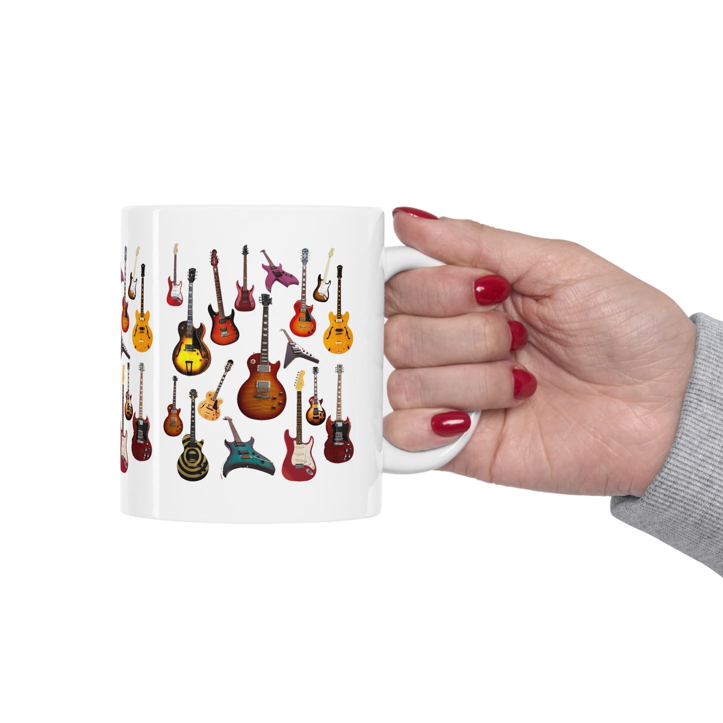 Music Pro Mug-Electric Guitars Collage