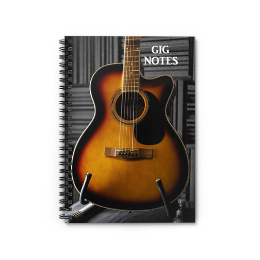 Musician's Gig Notes Notebook And Journal-Acoustic Guitar