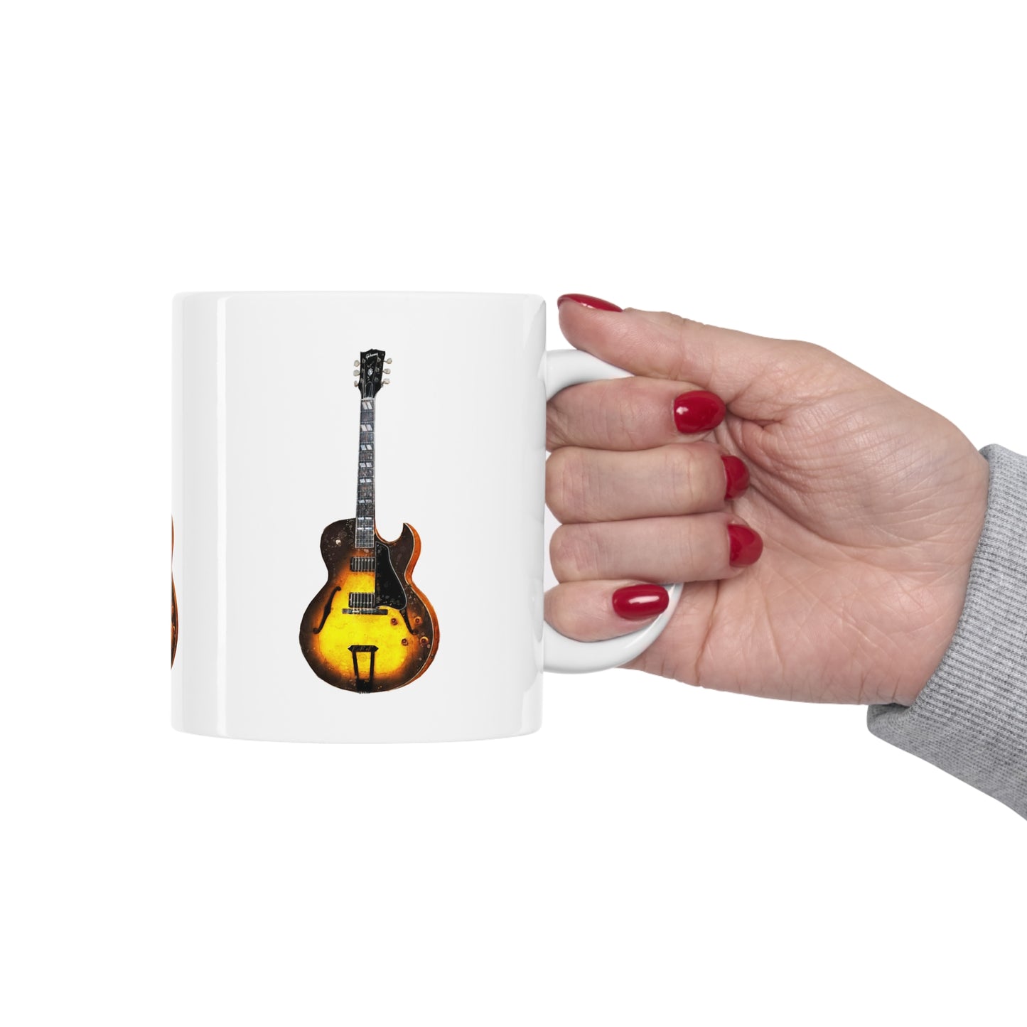 Music Pro Mug-Yellow Gibson Guitar