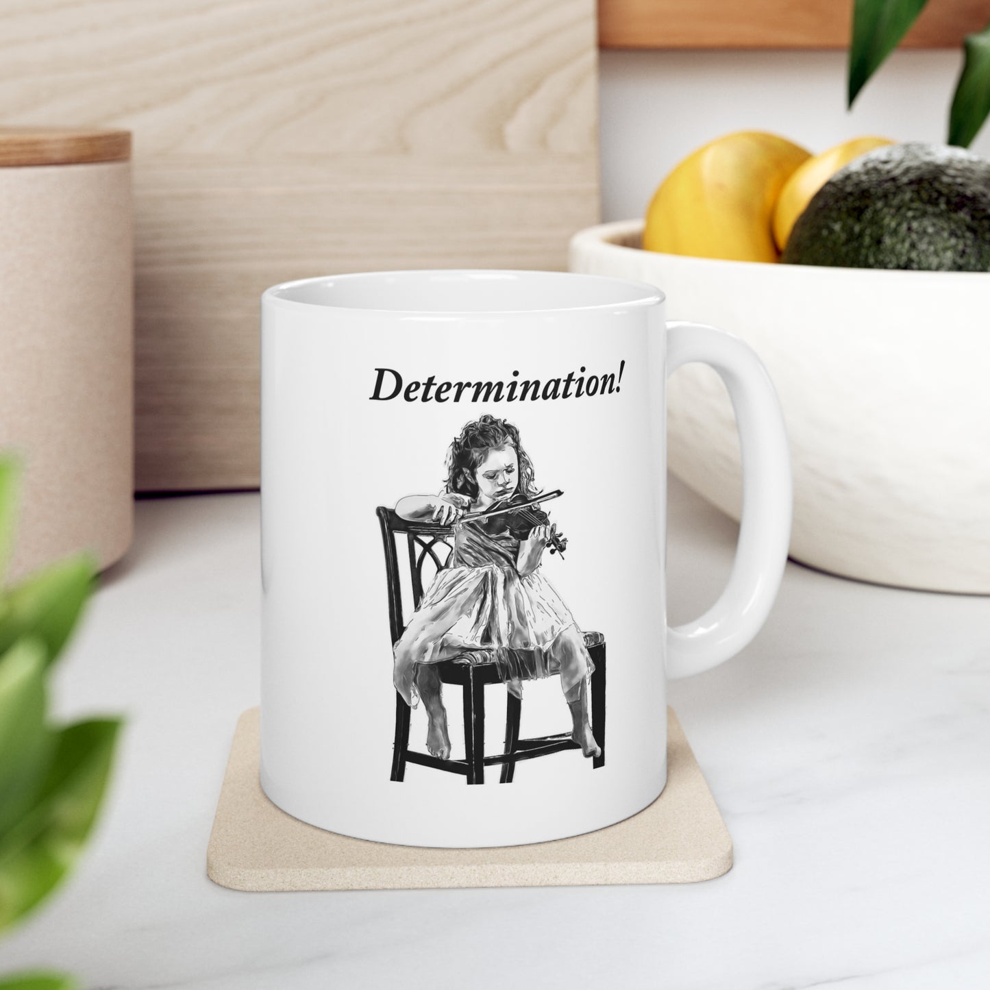 Music Pro Mug-Violin: Determination