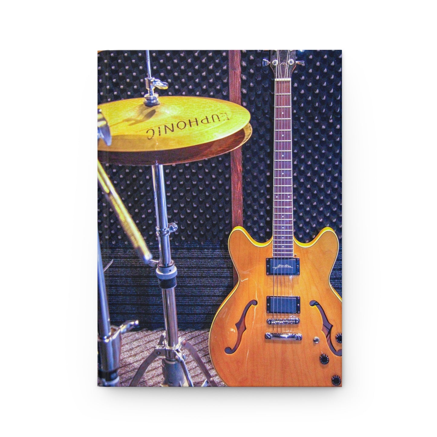 Musician's Gig Notes Hard Cover Journal And Notebook -Squire Guitar